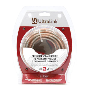 Ultralink Speaker Wire 16AWG Pre-Terminated - 7.6m/25ft